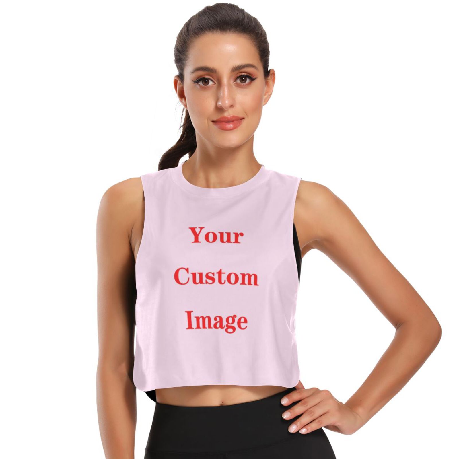 Yoga Fitness Images - Gym Tops Women's Sports Ice silk