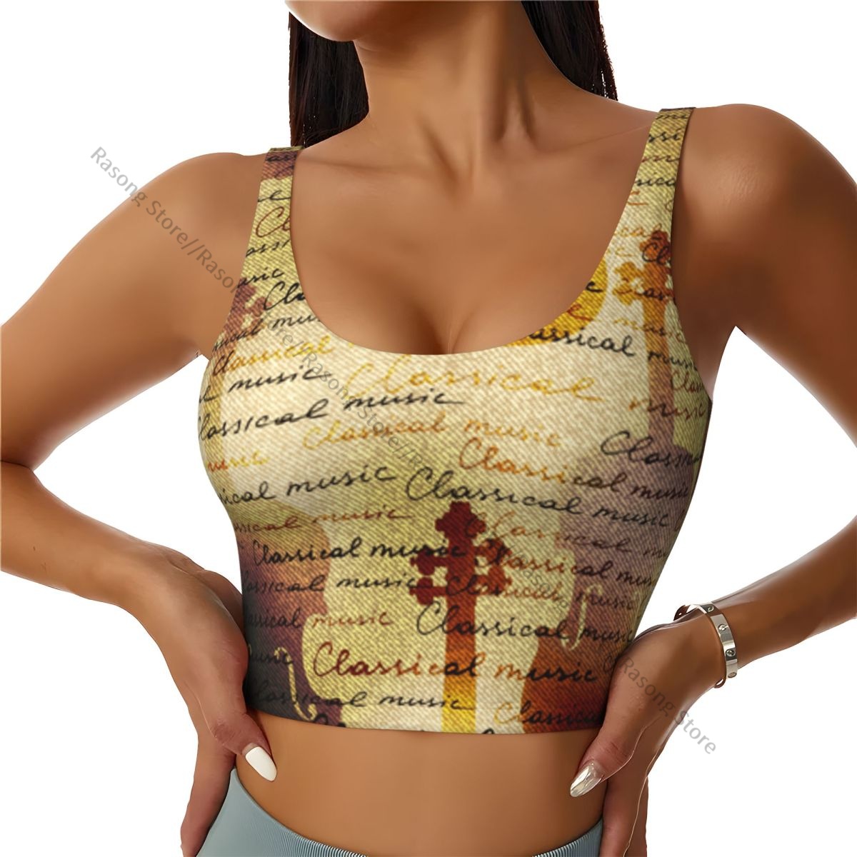 Sports Bra Women Running Yoga  - огляд і ціна Yoga Fitness Images