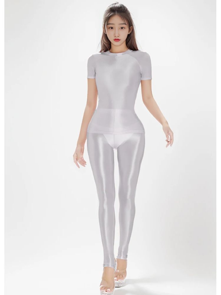M-XL Glossy Shiny Elastic Shor - огляд і ціна Yoga Fitness Fit Club
