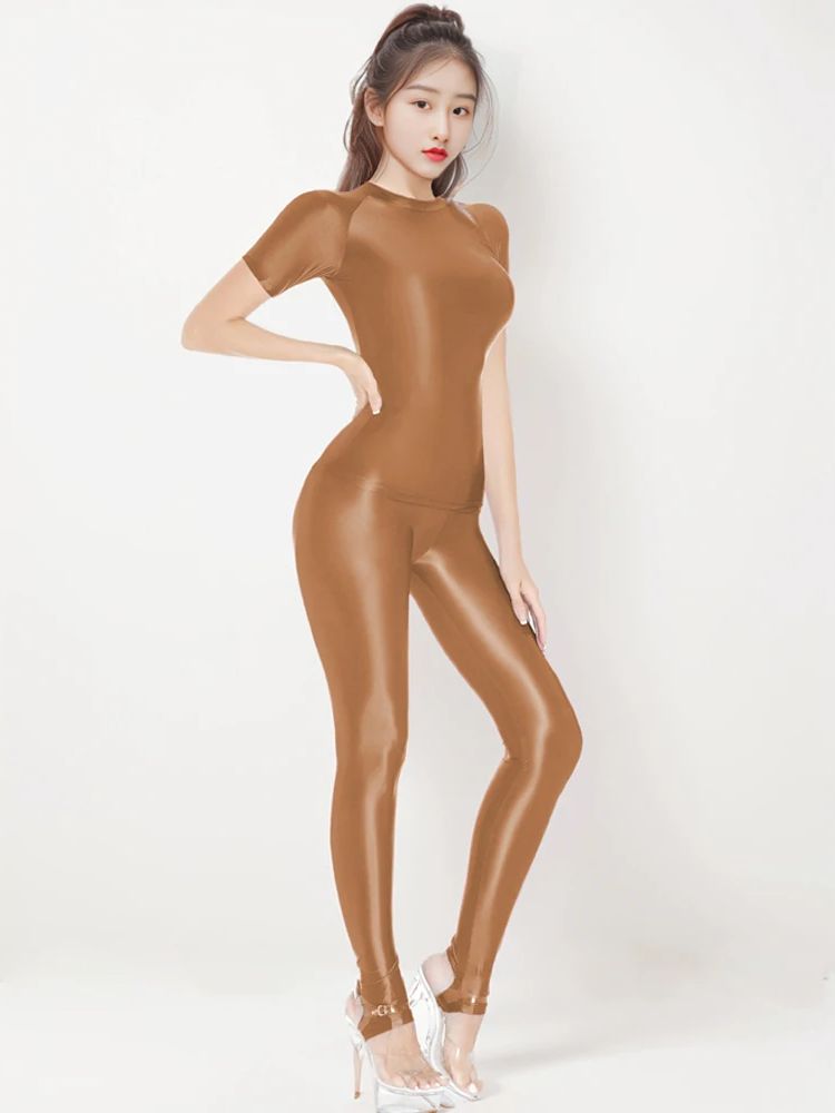 M-XL Glossy Shiny Elastic Shor - огляд і ціна Yoga Fitness Fit Club