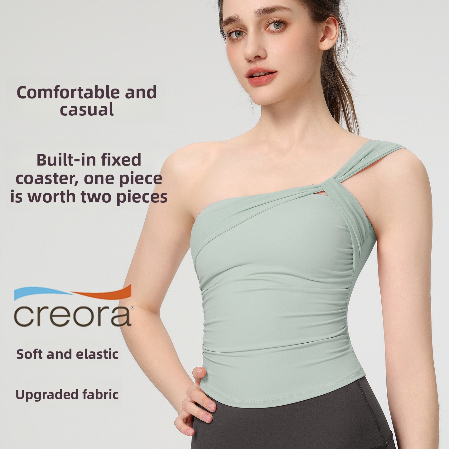 Women's Sexy Sloping Shoulder  - огляд і ціна Yoga Mat For Fitness