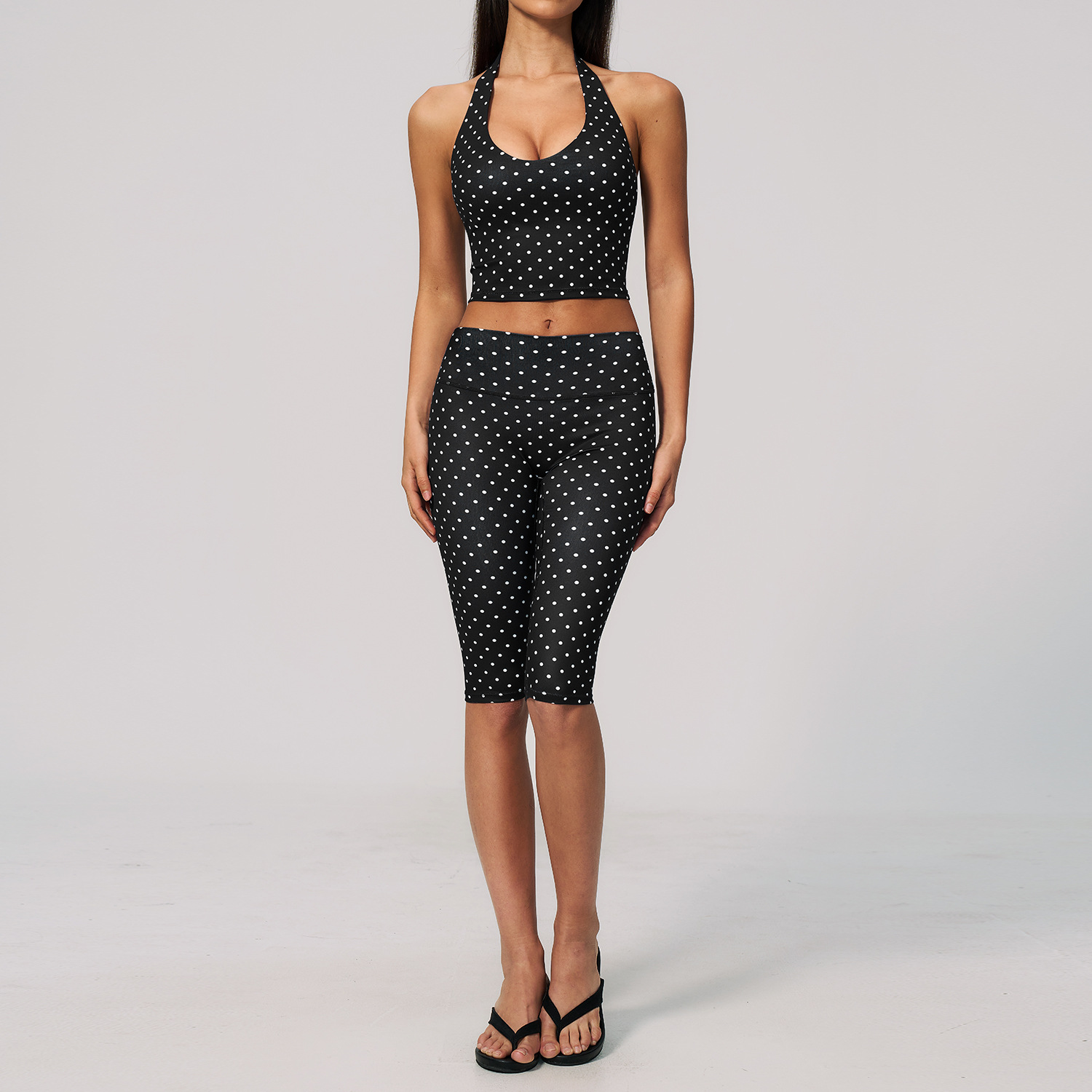 STYLISH LADY Polka Dot Halter  - огляд і ціна Yoga Fitness Fit Club