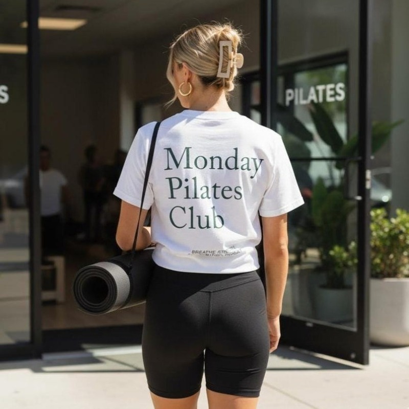 Shirt for Pilates Monday Pilat - огляд і ціна Yoga Fitness Fit Club
