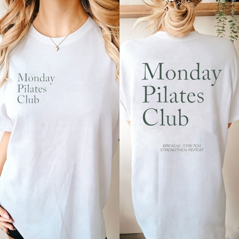 Shirt for Pilates Monday Pilat - огляд і ціна Yoga Fitness Fit Club